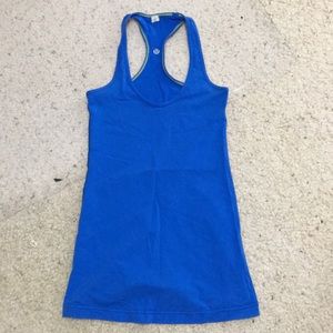 Blue lululemon racerback tank